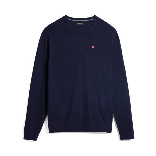 Napapijri - Damavand Blue Marine Crew Neck Jumper - NP0A4GJU - BLU/MARINE