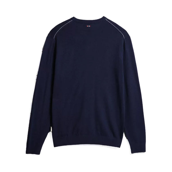 Napapijri - Damavand Blue Marine Crew Neck Jumper - NP0A4GJU - BLU/MARINE