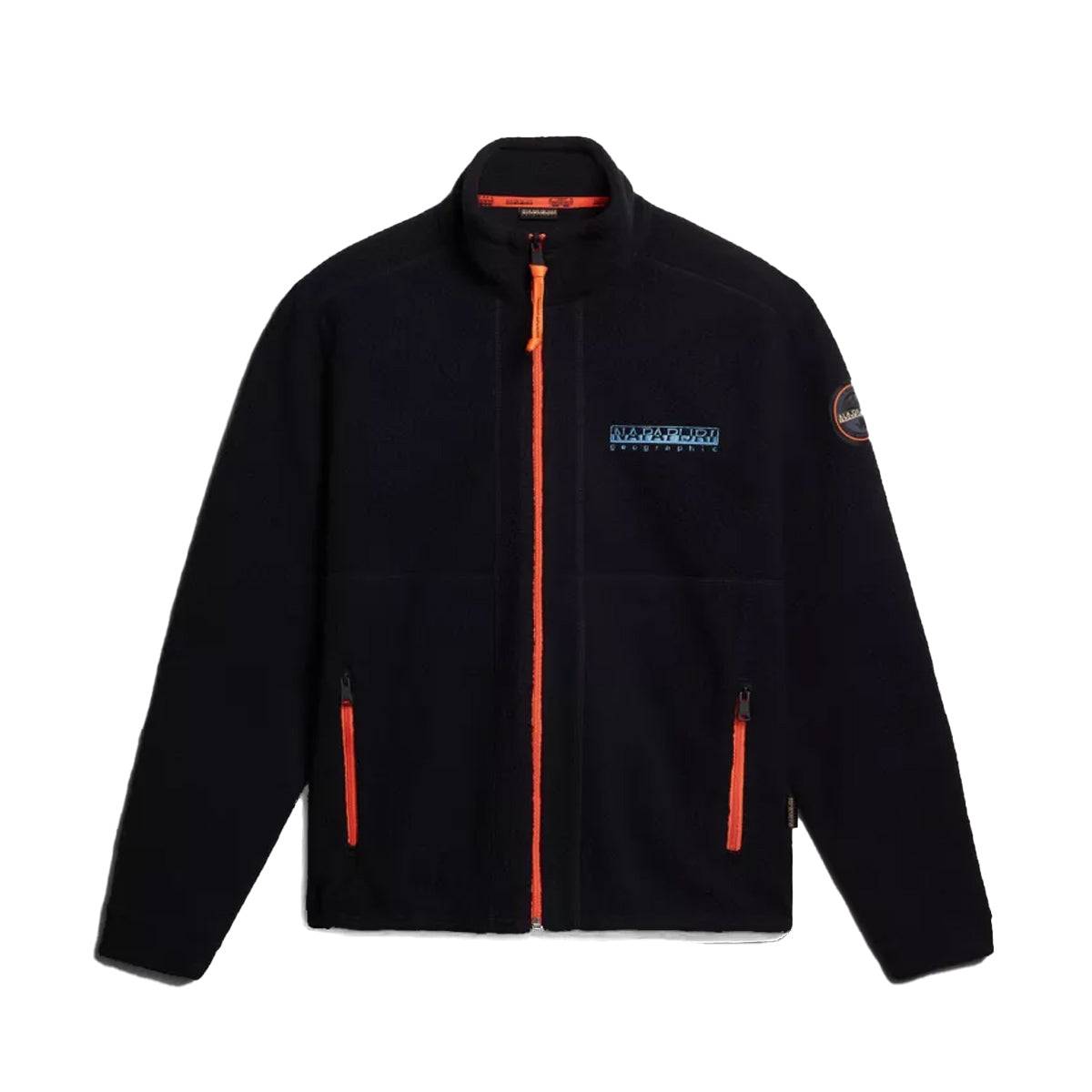 Napapijri - Anderby Black Full-Zip Fleece - NP0A4HDR - BLACK