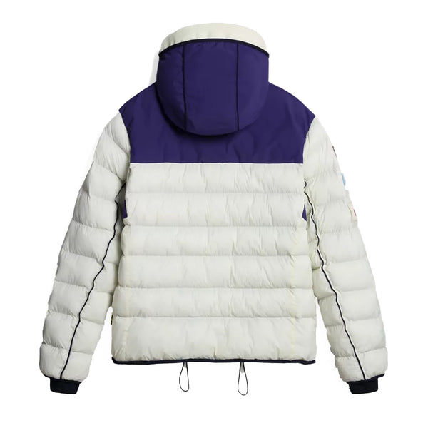 Napapijri - Shackleton White Whisper Puffer Jacket with hood - NP0A4HEM - WHITE/WHISPER