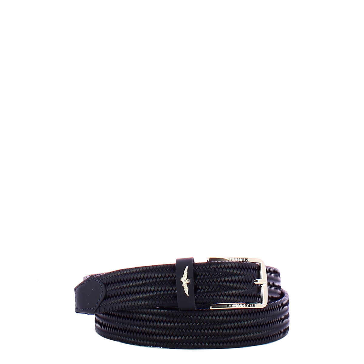 Aeronautica Militare - Woven Leather Belt - AM416 - BLUE