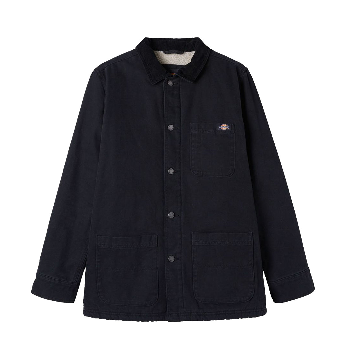 Dickies - Giacca Duck Canvas Chore Washed Black - DK0A4XGA - SW/BLACK