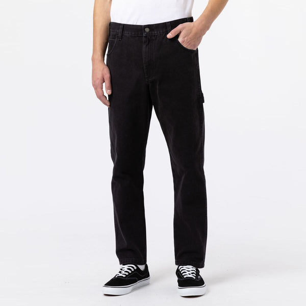 Dickies - Pantaloni Duck Carpenter Washed Black - DK0A4XIF - SW/BLACK