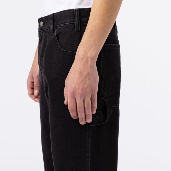 Dickies - Pantaloni Duck Carpenter Washed Black - DK0A4XIF - SW/BLACK