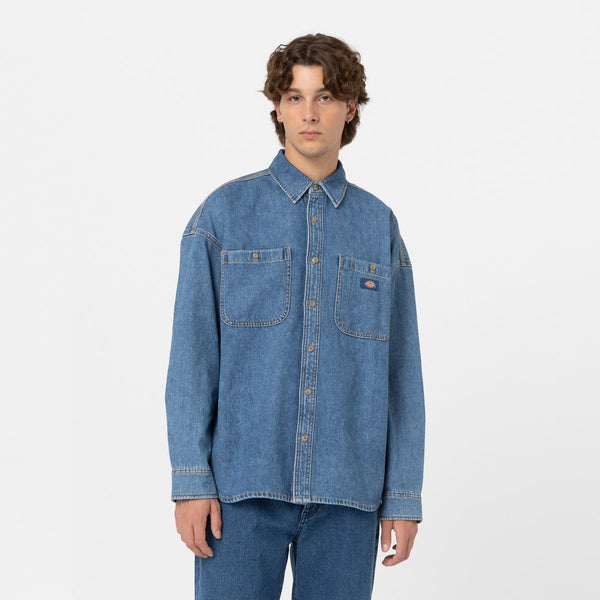 Dickies - Camicia di Jeans Houston Classic Blue - DK0A4YF5 - CLASSIC/BLUE