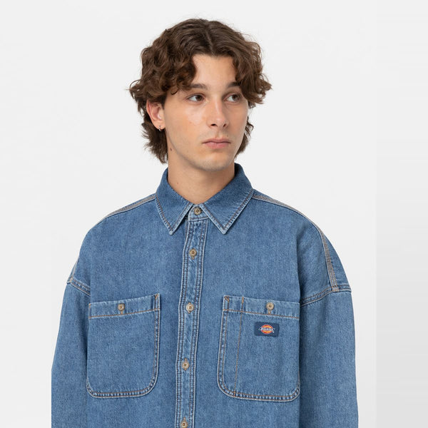 Dickies - Camicia di Jeans Houston Classic Blue - DK0A4YF5 - CLASSIC/BLUE