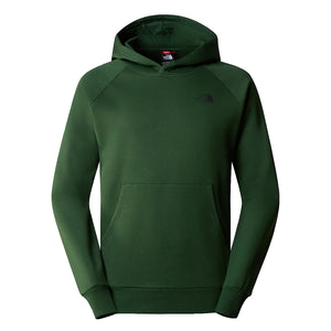 The north face - felpa con cappuccio raglan redbox pine needle - nf0a2zwu - pine/needle | Italystation.com