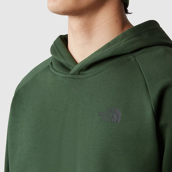 The north face - felpa con cappuccio raglan redbox pine needle - nf0a2zwu - pine/needle | Italystation.com