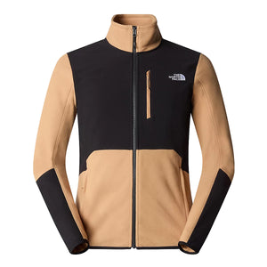 The North Face - Pile con cerniera Glacier Pro Almond Butter TNF Black - NF0A5IHS - ALMOND/BUTTER/TNF/BLACK