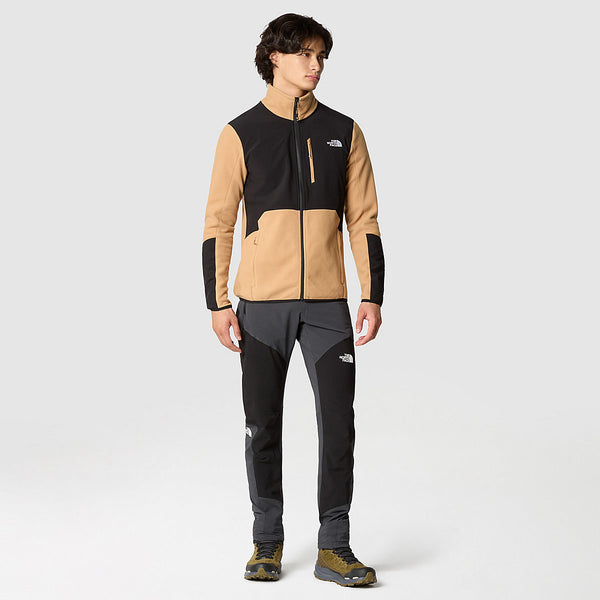 The North Face - Pile con cerniera Glacier Pro Almond Butter TNF Black - NF0A5IHS - ALMOND/BUTTER/TNF/BLACK