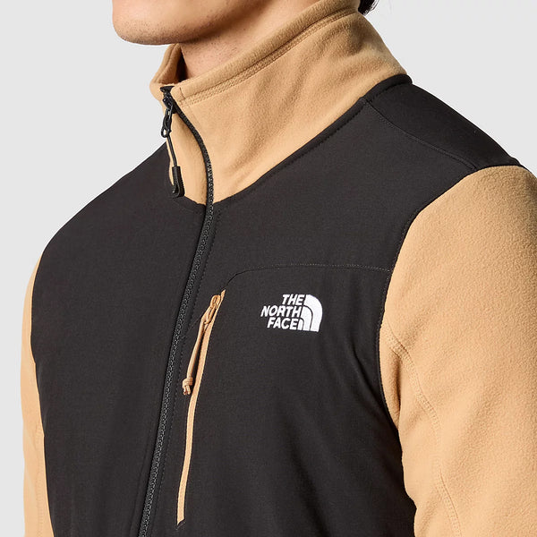 The North Face - Pile con cerniera Glacier Pro Almond Butter TNF Black - NF0A5IHS - ALMOND/BUTTER/TNF/BLACK