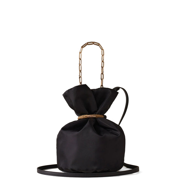 Borbonese - Trésor Small Nero OP Naturale Bucket Bag - 923866AQ3 - NERO/OP/NATURALE