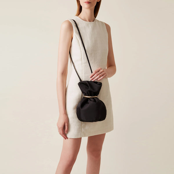 Borbonese - Trésor Small Nero OP Naturale Bucket Bag - 923866AQ3 - NERO/OP/NATURALE
