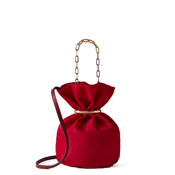 Borbonese - Trésor Small Borgogna OP Naturale Bucket Bag - 923866AQ3 - BORGOGNA/OP/NATURALE