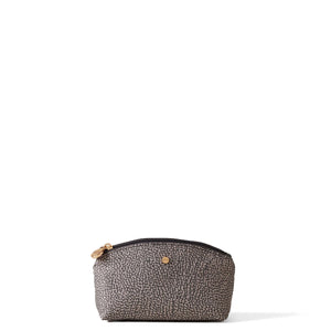 Borbonese - Small recycled fabric Clay Grey Pouch - 932028I15 - CLAY/GREY