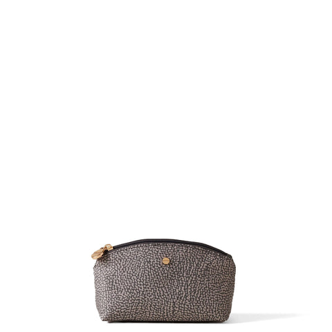 Borbonese - Small recycled fabric Clay Grey Pouch - 932028I15 - CLAY/GREY