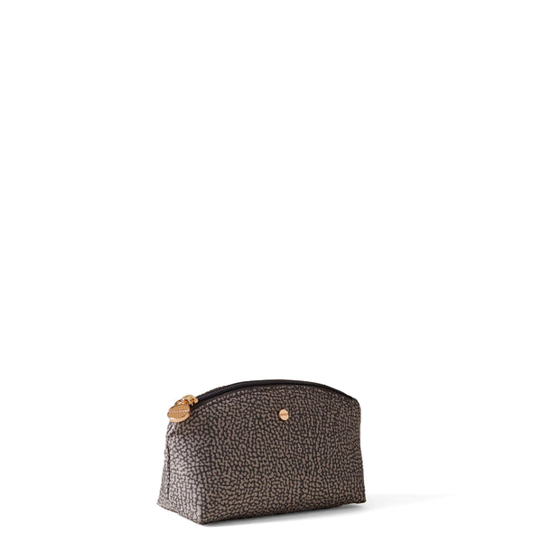 Borbonese - Small recycled fabric Clay Grey Pouch - 932028I15 - CLAY/GREY