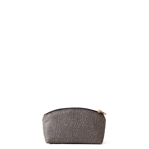 Borbonese - Small recycled fabric Clay Grey Pouch - 932028I15 - CLAY/GREY