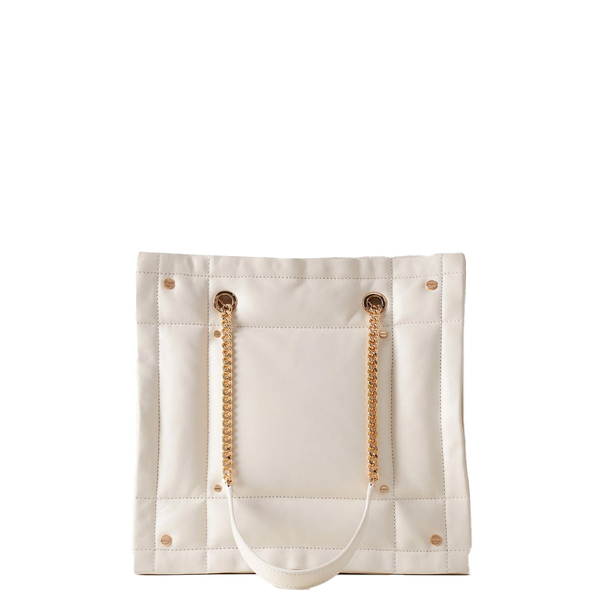 Borbonese - borsa a spalla reverse medium chantilly cream -  | Italystation.com - Shop Now at italystation.com