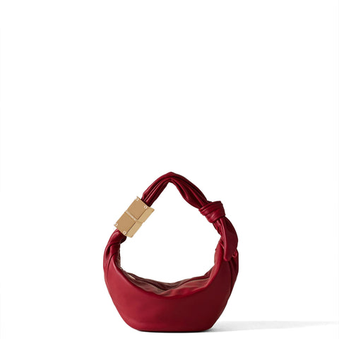 Borbonese - mini hobo bag domino borgogna - 924027f29 - borg | Italystation.com - Shop Now at italystation.com