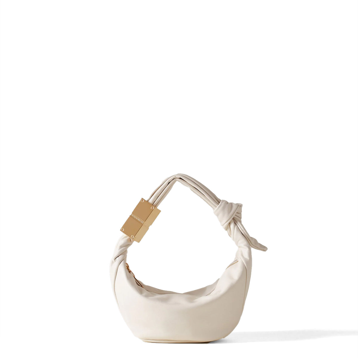 Borbonese - Mini Hobo Bag Domino Chantilly Cream - 924027F29 - CHANTILLY/CREAM