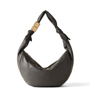 Borbonese - hobo bag domino medium clay grey - 924028f29 - clay/grey | Italystation.com