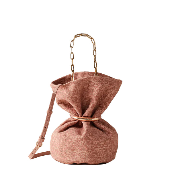 Borbonese - Secchiello Tr��sor Small Blush 923866684 BLU | Italystation.com Shop Now at italystation.com