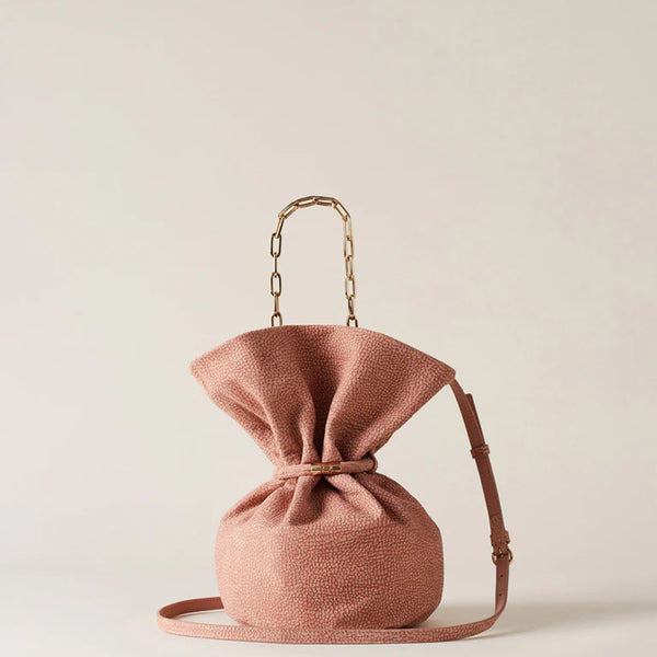 Borbonese - Secchiello Tr��sor Small Blush 923866684 BLU | Italystation.com Shop Now at italystation.com