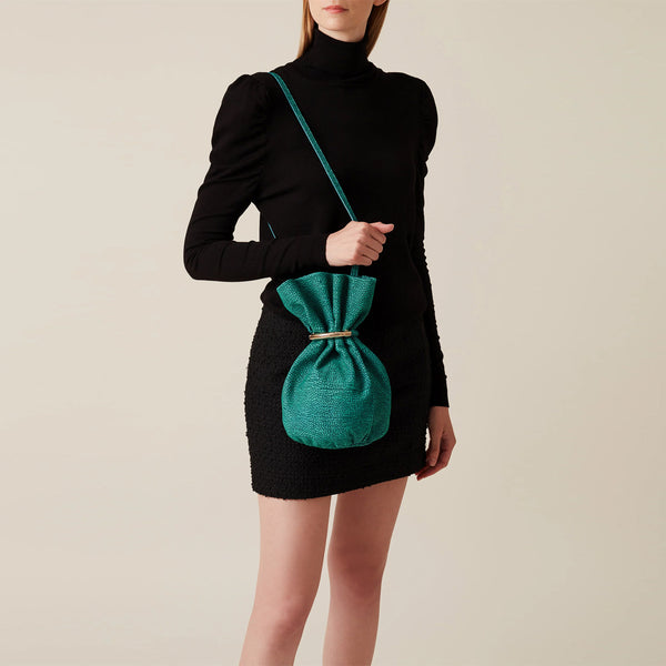 Borbonese - secchiello tr��sor small peacock - 923866684 - p | Italystation.com - Shop Now at italystation.com