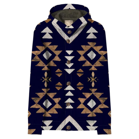 Tooco - Cardigan Hoodie Perù Uxmal Navy - TOCOM HPU - UXMAL/NAVY