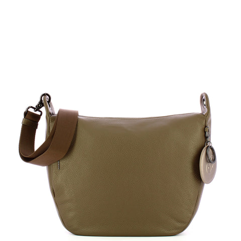 Mandarina Duck - Borsa a tracolla in pelle Mellow Clay - P10FZT59 - CLAY