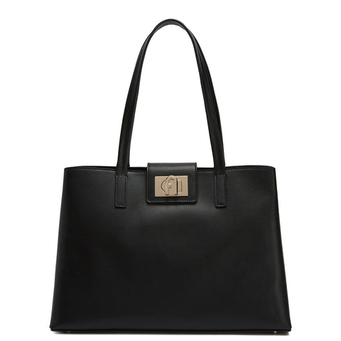 Furla - 1927 l nero tote - wb01099hsf000 - nero | Italystation.com - Shop Now at italystation.com