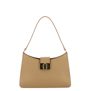 Furla - 1927 m greige shoulder bag - wb01154hsf000 - greige | Italystation.com - Shop Now at italystation.com