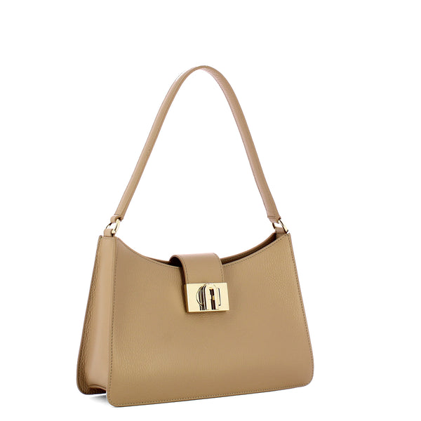Furla - 1927 m greige shoulder bag - wb01154hsf000 - greige | Italystation.com - Shop Now at italystation.com