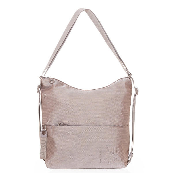 Mandarina Duck - Hobo Bag MD20 Taupe P10QMT38 TAUPE | Italystation.com Shop Now at italystation.com