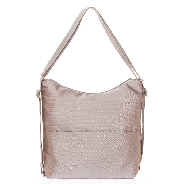 Mandarina Duck - Hobo Bag MD20 Taupe P10QMT38 TAUPE | Italystation.com Shop Now at italystation.com
