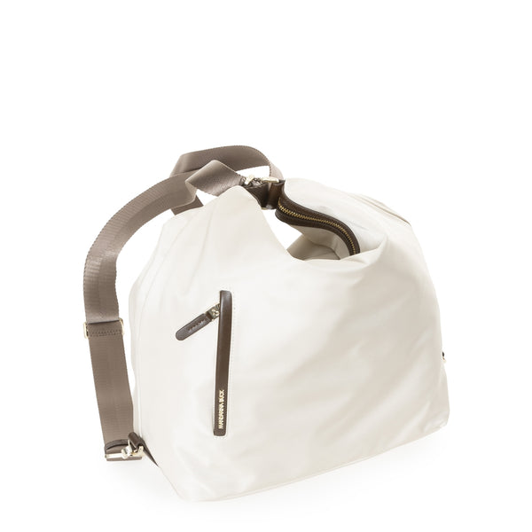 Mandarina Duck - Hobo Bag Hunter Whitecap Gray - P10VCT10 - WHITECAP/GRAY