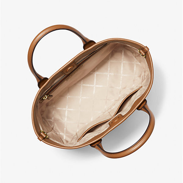 Michael Kors - Borsa a mano Luisa media con logo Brn/Lugg | Italystation.com Shop Now at italystation.com