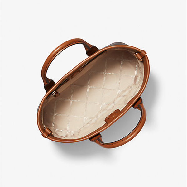 Michael Kors - Borsa a mano Luisa piccola con logo Brn/Lu | Italystation.com Shop Now at italystation.com