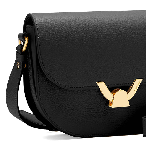 Coccinelle - Dew Small Noir Crossbody Bag QTF150301 NOI | Italystation.com Shop Now at italystation.com