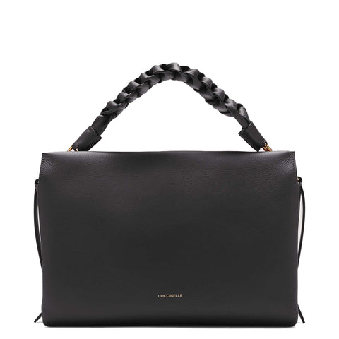 Coccinelle - Boheme Medium Noir Cuir Handbag - M50190201 - NOIR/CUIR