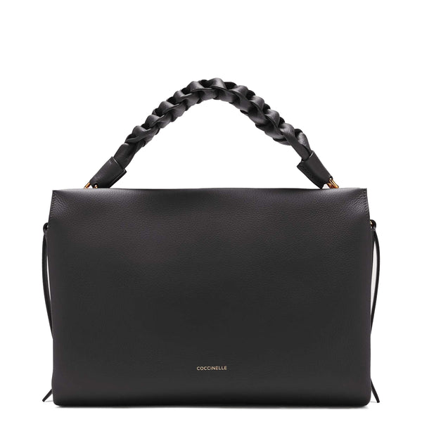 Coccinelle - Boheme Medium Noir Cuir Handbag - M50190201 - NOIR/CUIR