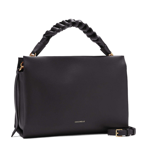 Coccinelle - Boheme Medium Noir Cuir Handbag - M50190201 - NOIR/CUIR