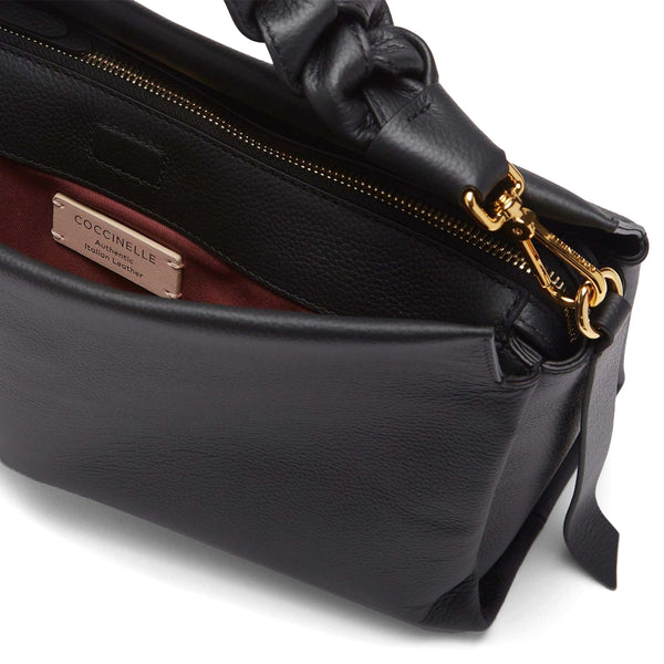 Coccinelle - Boheme Medium Noir Cuir Handbag - M50190201 - NOIR/CUIR