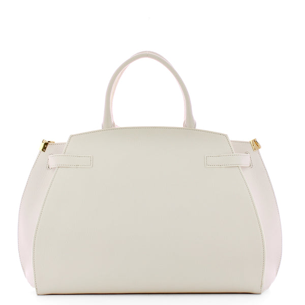 Coccinelle - kliche large brillant white handbag - qla18010 | Italystation.com - Shop Now at italystation.com