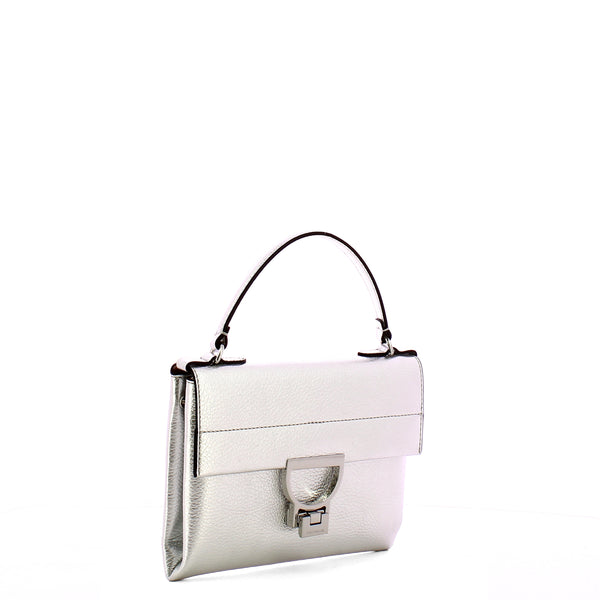 Coccinelle - Arlettis Mignon Silver Pochette MD5190301 | Italystation.com Shop Now at italystation.com