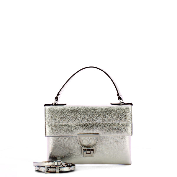 Coccinelle - Arlettis Mignon Silver Pochette MD5190301 | Italystation.com Shop Now at italystation.com
