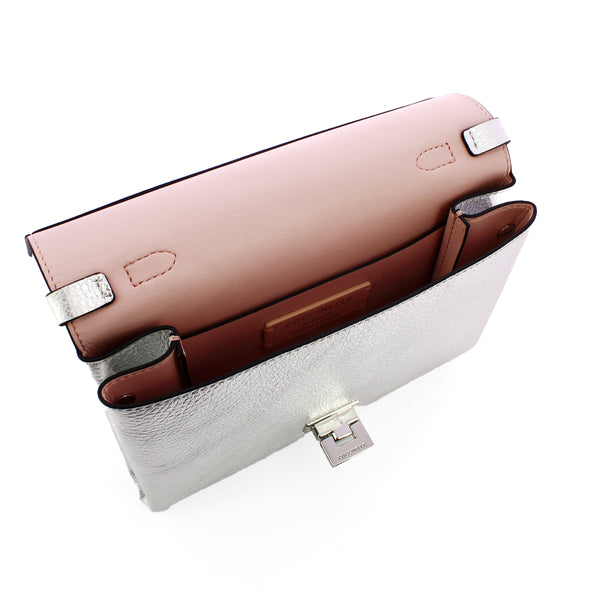 Coccinelle - Arlettis Mignon Silver Pochette MD5190301 | Italystation.com Shop Now at italystation.com