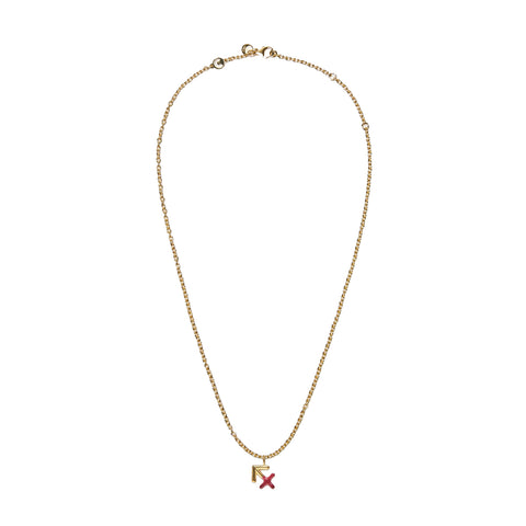 Coccinelle - sagittarius gold marsala necklace - p4f120301  | Italystation.com - Shop Now at italystation.com