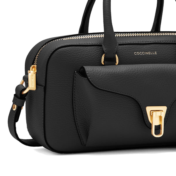 Coccinelle - beat soft medium noir handbag - mf6180401 - no | Italystation.com - Shop Now at italystation.com